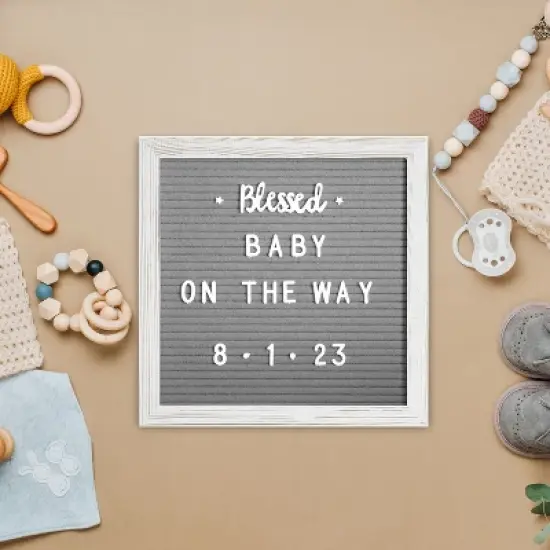 Merrick Lane Wood Letter Board Set with Felt Facing, 389 Letters Including Numbers, Symbols, Icons and a Canvas Carrying Case image {3}