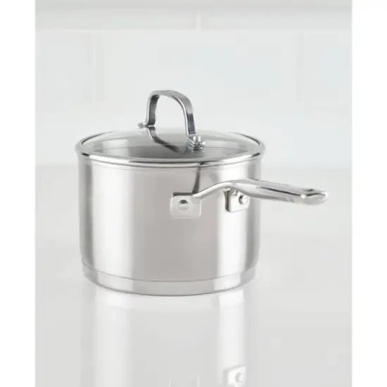 KitchenAid 3qt 3-Ply Blas&eacute; Stainless Steel Induction Saucepan with Lid Silver image {8}