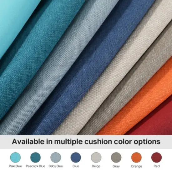 Belord 6" Outdoor Cushion Set, 28D High Density Sponge Replacement Patio Furniture Cushion with Removable Cover, Waterproof & Fade Resistant image {7}