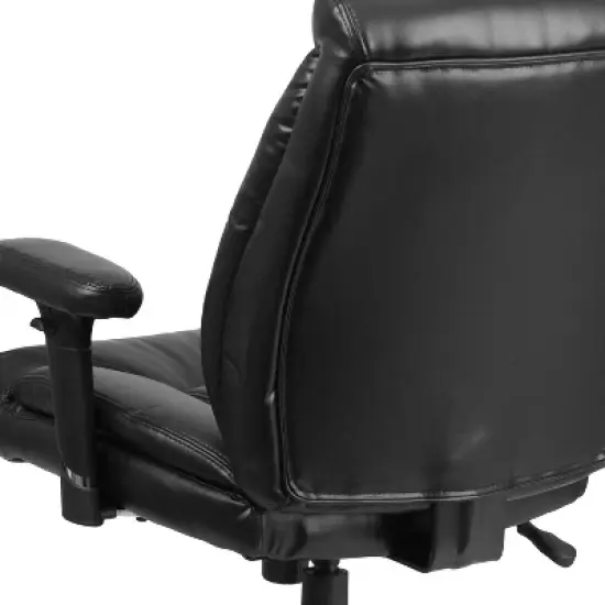 Flash Furniture HERCULES Series Big & Tall 400 lb. Rated Swivel Ergonomic Task Office Chair with Deep Tufted Seating and Adjustable Arms image {5}
