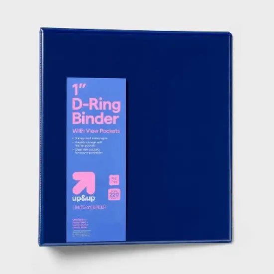 1" 3 Ring Binder Clear View - up&up&trade; image {7}
