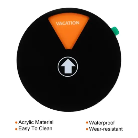 Unique Bargains Acrylic Magnetic Adhesive Decor Home Business Privacy Sign image {3}