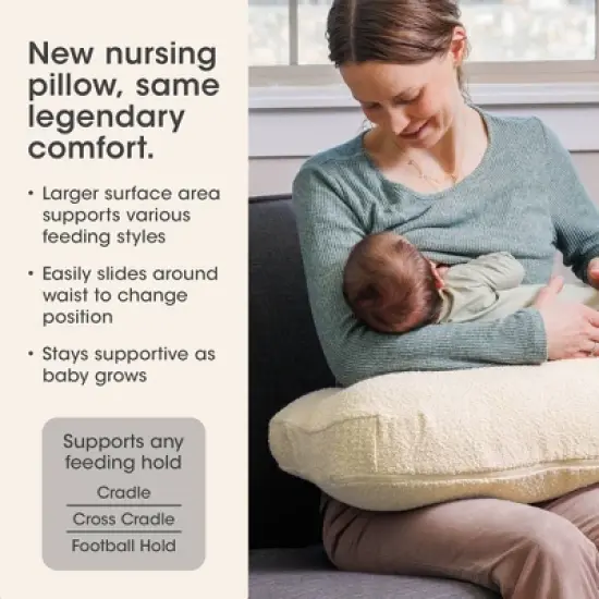 Boppy Luxe Nursing Pillow - Oat Boucle image {6}