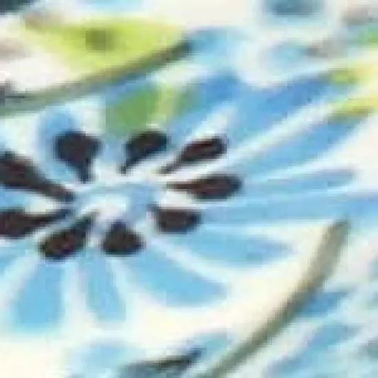 Blue Rose Polish Pottery 119 Vena Small Rectangular Serving Platter image {2}