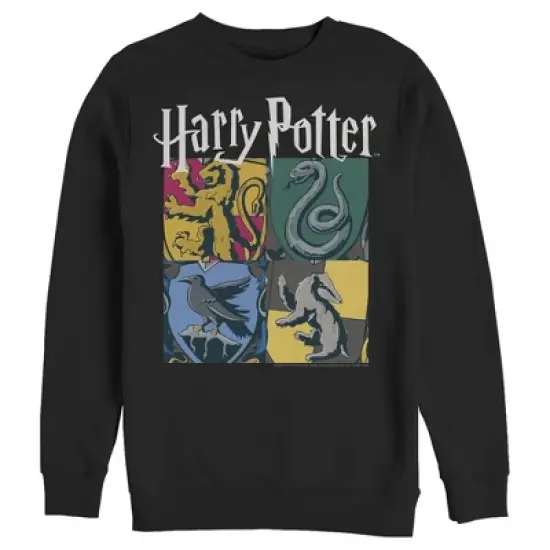 Men's Harry Potter Hogwarts Houses Vintage Collage Sweatshirt image {3}
