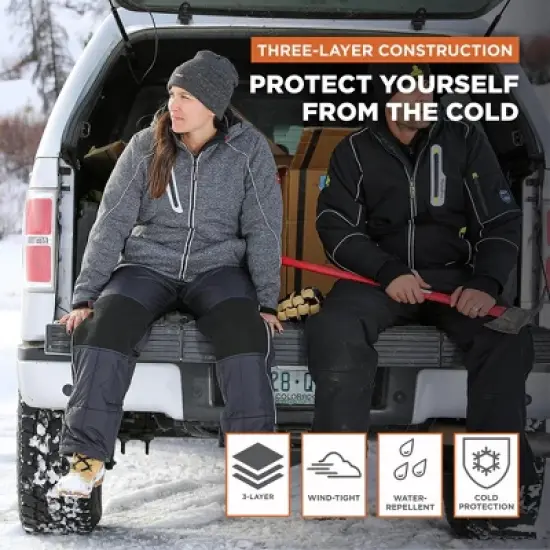 RefrigiWear Women's Fleece Lined Extreme Sweater Jacket with Removable Hood image {3}