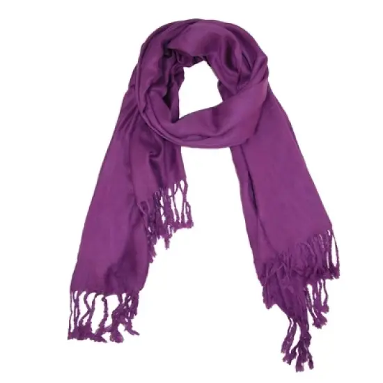 CTM Women's Classic Pashmina Shawl Wraps image {9}