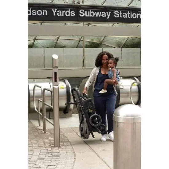 Inglesina Electa Full Size Baby Stroller - Lightweight at 19 lbs, Reversible Seat, Compact Fold, One-Handed Open & Close - Chelsea Gray image {4}