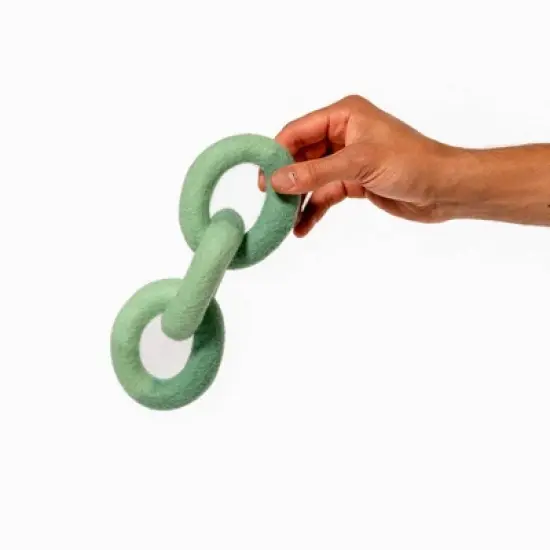 AWOO Felt Link Plush Ring Dog Toy image {2}
