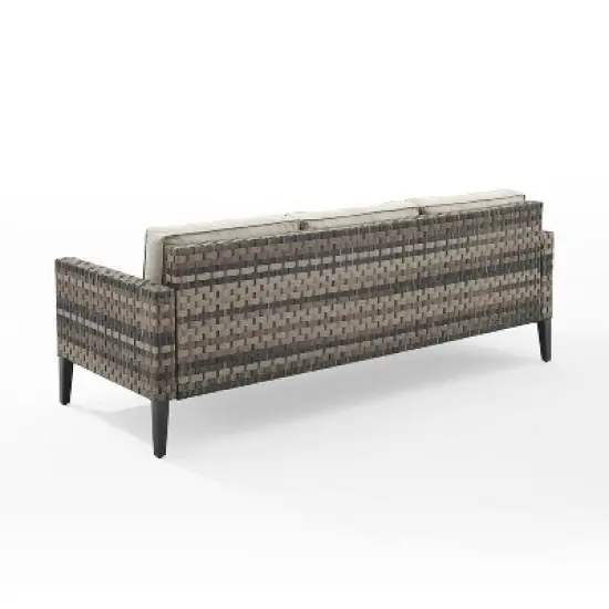 Prescott Outdoor Wicker Sofa - Crosley
 image {6}