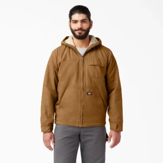 Dickies Duck High Pile Fleece Lined Hooded Jacket image {1}