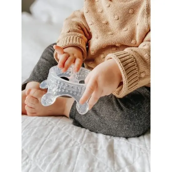 Haakaa Silicone Crown Teether - Clear image {4}