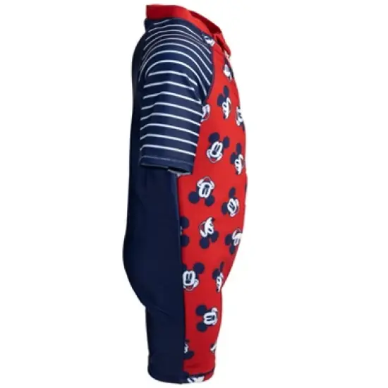 Disney Mickey Mouse Zip Up Swim Sunsuit Toddler image {3}