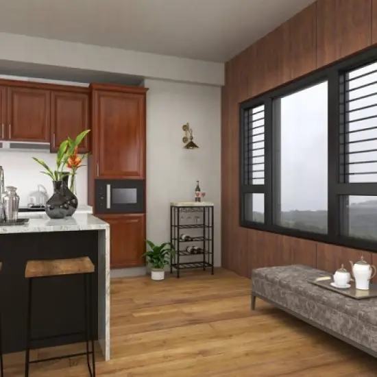 Industrial Metal Rectangle Wine Rack Black - Olivia & May image {25}