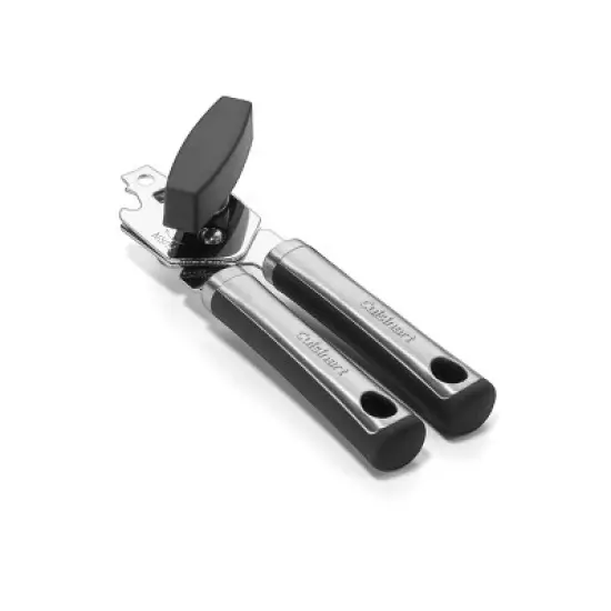 Cuisinart Chefs Classic Pro Stainless Steel Can Opener: Manual Kitchen Tool with Soft-Grip Handle & Bottle Opener image {2}