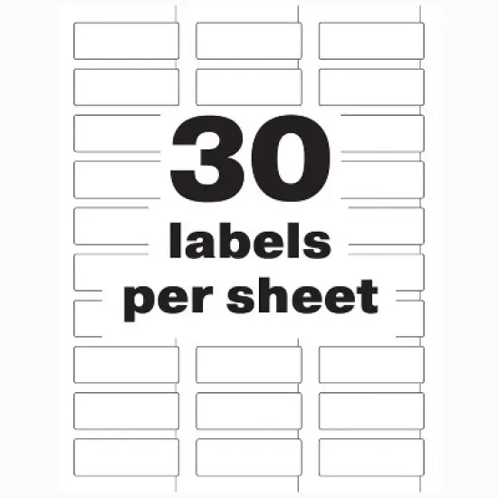 Avery PermaTrack Durable White Asset Tag Labels, 3/4" x 2", 240 Asset Tags (61526) image {4}