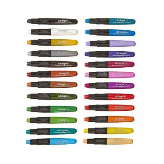 KINGART Gel Stick Crayons, 24 Colors image {11}