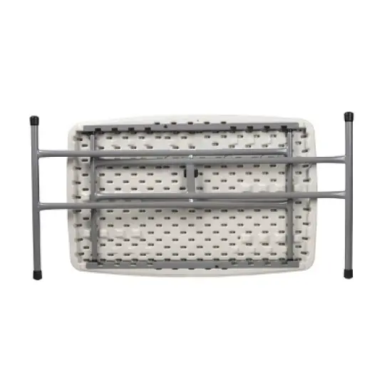 20"x30" Height Adjustable Personal Folding Card Table Speckled Gray - Hampden Furnishings image {3}