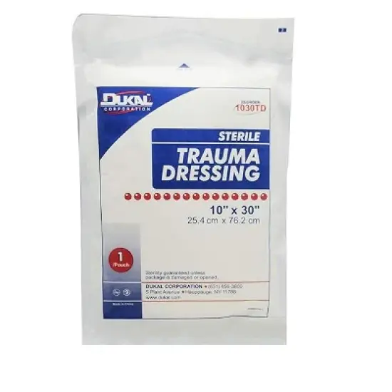 Dukal 1030TD Trauma Dressing Sterile 10 in. x 30 in. (Each) image {1}