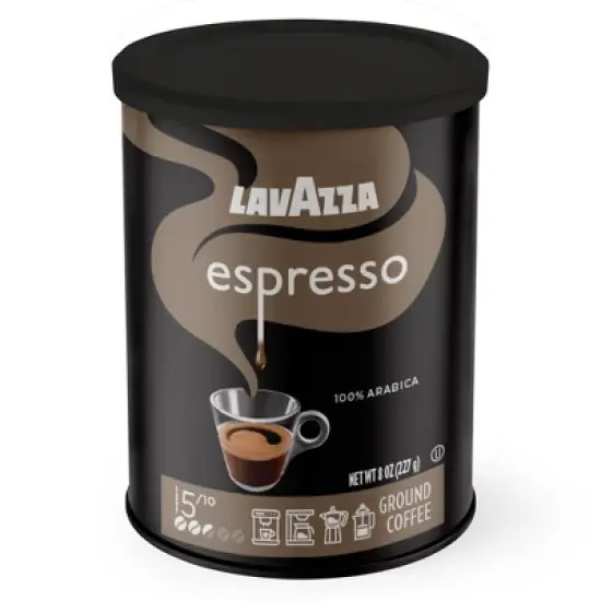 Lavazza Espresso Ground Coffee, Medium Roast, 100% Arabica, 8 oz Tin (Pack of 12) image {1}