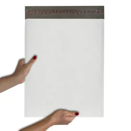 UOFFICE Pack of 25 Poly Bubble Mailer Bags 14.25" x 20" #7 White Self Seal Envelopes image {5}