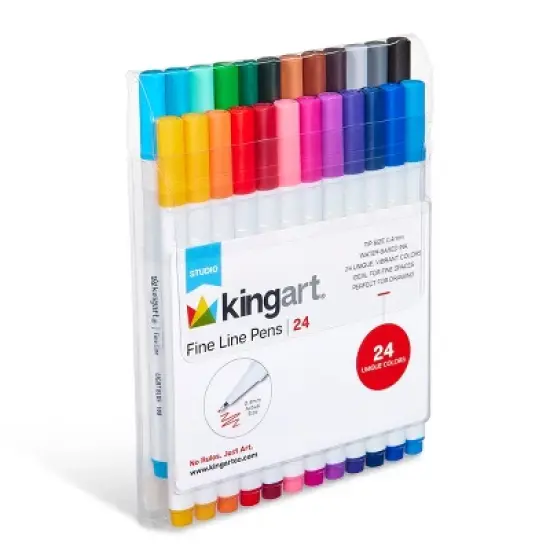 KINGART Fine Line Pens 24 Colors image {8}