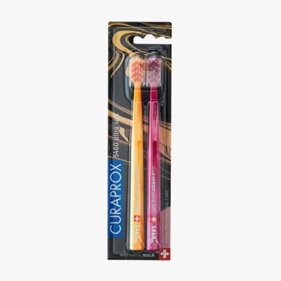 Curaprox CS 5460 Marble Edition, Ultra Soft Toothbrush for Gentle and Powerful Daily Cleaning, 2 pcs image {6}