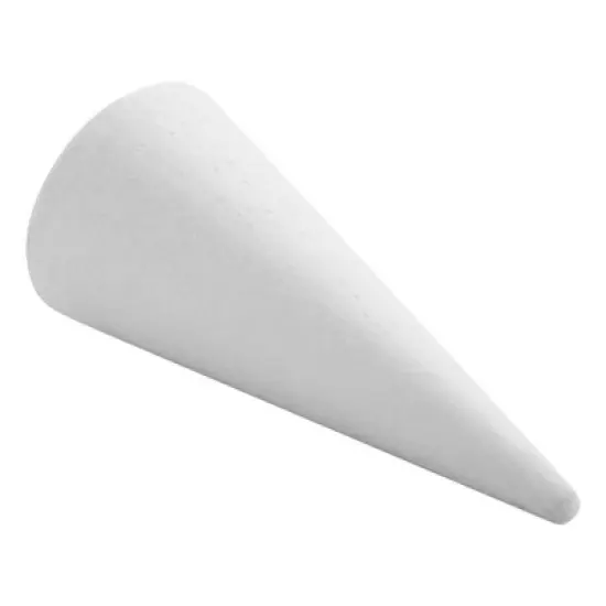 Bright Creations 16 Pack Foam Cones for Crafts, 4 Assorted Sizes for Holiday Decorations, Handmade Gnomes (White, 2.2-6 In) image {5}