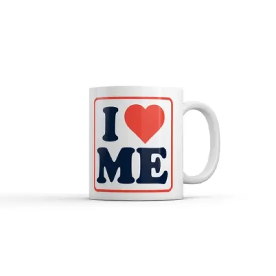 Crazy Dog I Heart Me Mug Funny Sarcastic Graphic Novelty Coffee Cup-11oz image {6}