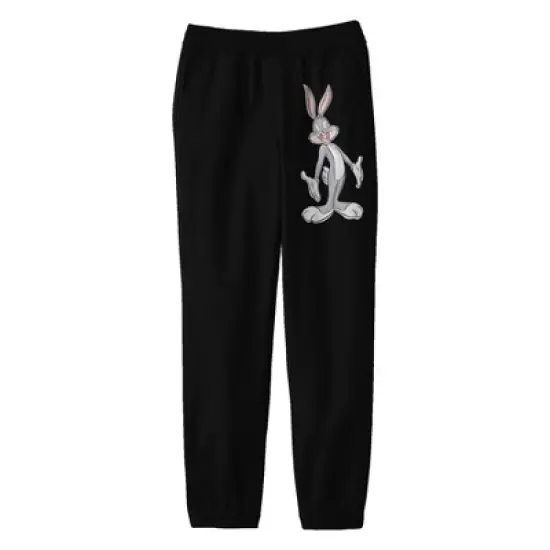 Looney Tunes Watercolor Bugs Bunny Youth Black Graphic Sweats image {3}