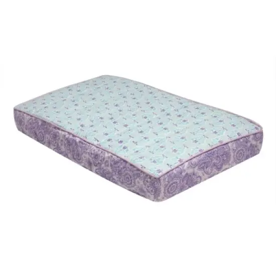 Bacati - Isabella Paisley Aqua/Lilac/Purple Floret Changing Pad Cover image {7}