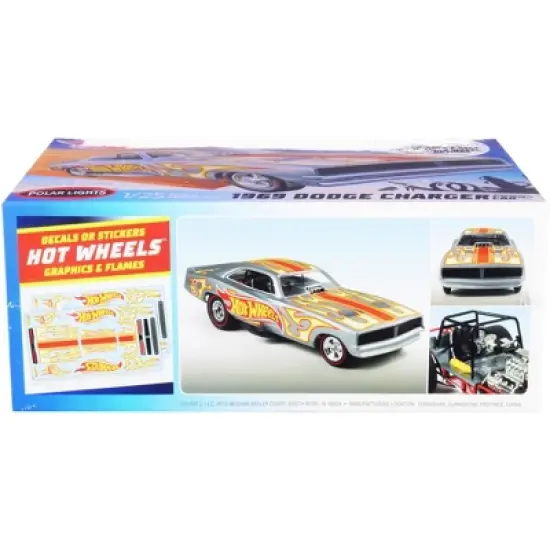 Skill 2 Model Kit 1969 Dodge Charger Funny Car "Hot Wheels" 1/25 Scale Model by Polar Lights image {1}
