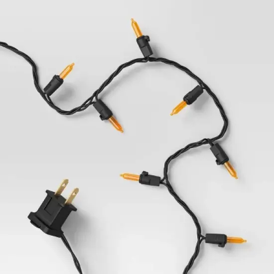 300ct LED Halloween Indoor Outdoor Miniature String Lights Orange/Black - Hyde and EEK! Boutique&trade; image {3}