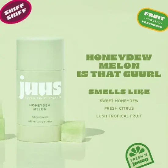 Juus Aluminum-Free Serum Deodorant Stick - Honeydew Melon - 2.6oz image {2}