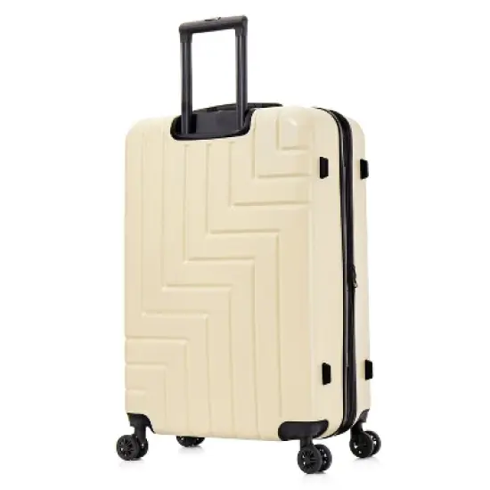 DUKAP Zahav Lightweight Hardside Large Checked Spinner Suitcase - Sand image {6}