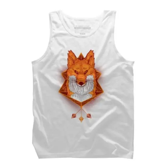 Men's Design By Humans Firefox Stare By sayahelmi Tank Top image {5}