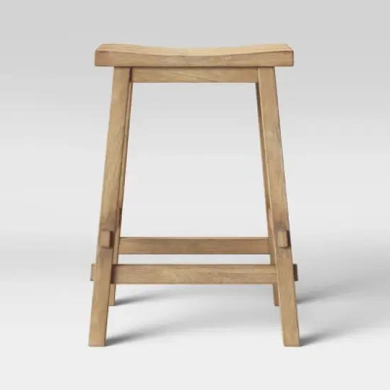 Halifax Farmhouse Wood Counter Height Barstool - Threshold&trade; image {3}