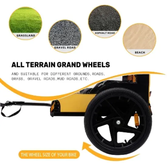 DOMETOUR Foldable Pet Stroller Pet Trailer for Small/Medium Dogs,  Quick Release Wheel, Non-Slip Floor, Internal Leash image {8}