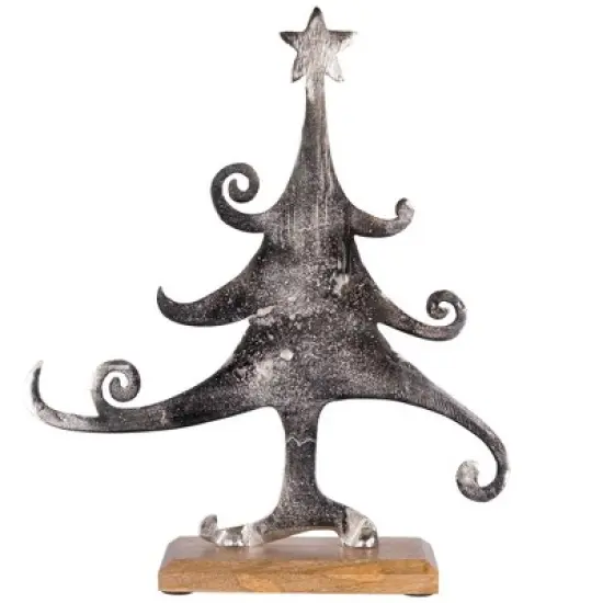 Northlight Swirling Metal Tree Christmas Decoration - 13.5" image {6}