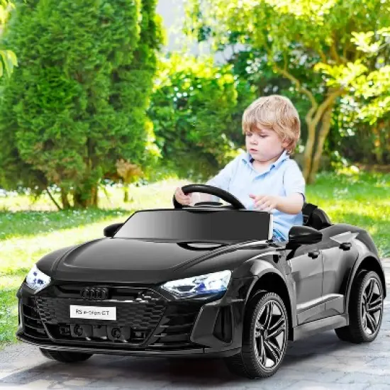 Costway Kids Ride On Car 12V Battery Powered Licensed Audi RS E-tron GT Car Toy w/ Remote Control image {1}