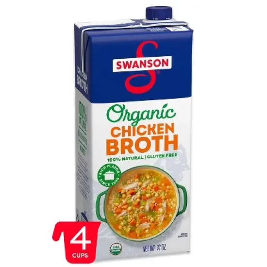 Swanson 100% Natural Gluten Free Organic Free-Range Chicken Broth - 32 oz image {14}