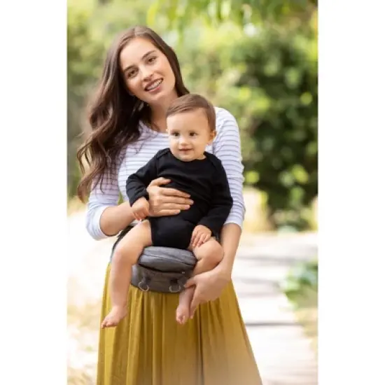 Moby 2-in-1 Baby Carrier + Hip Seat - Gray image {14}