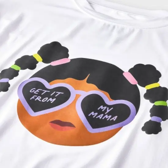 Elle Olivia Toddler Girls' 2pc Pig Tail Hearts Pajama Set - Black  image {2}