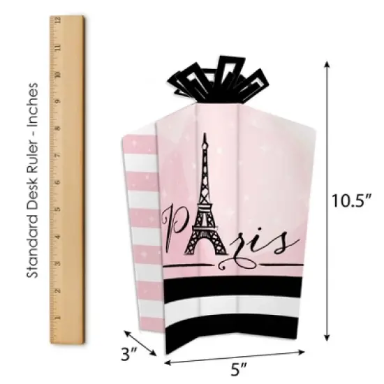 Big Dot of Happiness Paris, Ooh La La - Paris Themed Baby Shower or Birthday Party Decor and Confetti - Terrific Table Centerpiece Kit - Set of 30 image {6}