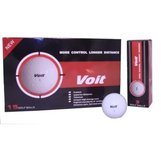 15 Voit Golf Distance White Mens Golf Balls image {1}