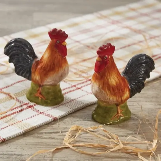 Park Designs Break Of Day Rooster Salt And Pepper Set image {1}
