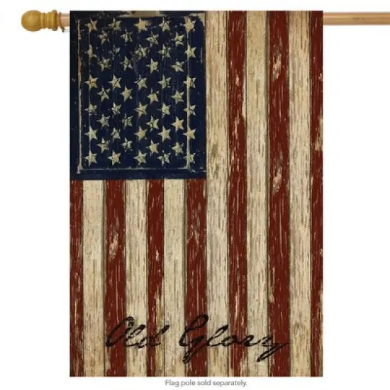 Briarwood Lane Old Glory Patriotic House Flag Vintage American Flag 28" x 40" image {1}