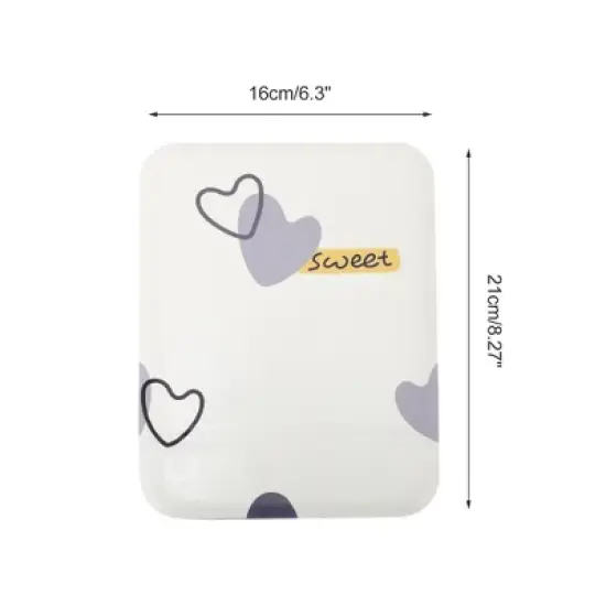 Unique Bargains Women Makeup Mirror for Travel Beige 1 Pc image {1}