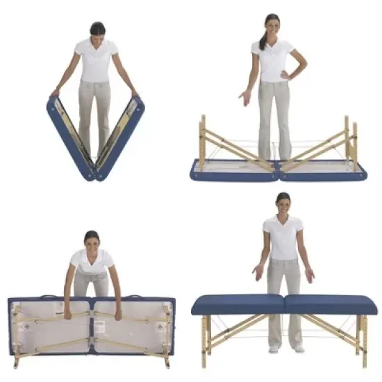 Master Massage 28" Argo Portable Massage Table, Cream image {3}