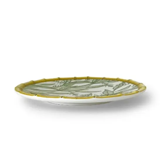Zen Bamboo Leaf 11" Dinner Plate image {1}